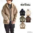 正規取扱店 【10 OFF】ワイルドシングス WILD THINGS FLUFFY BOA ZIP HOODY フラッフィーボア ジップ フーディ メンズ 保温性 防寒 フリース ジップパーカー ジャケット フード付き カジュアルウエア トップス アウター メンズ WT21123N