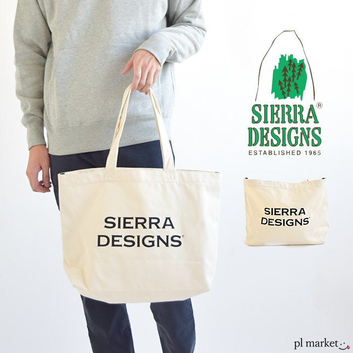 SIERRA DESIGNS(シェラデザインズ) トートバッグ ロゴ・トート 3/LOGO TOTE 3 Bag バッグ トートバッグ アウトドア シンプル ロゴ入り プリント 1918