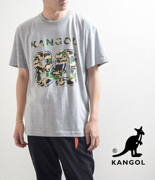 カンゴール tシャツ kangol tシャツ KANGOL/カンゴール 80TH COLLEGE CAMO TEE プリントTシャツ /LCT0011 Tシャツ メンズ レディース ユニセックス ペア 半袖 ブランド おしゃれ かわいい スポーツ 綿100％ ビッグT ロゴT白T 黒T