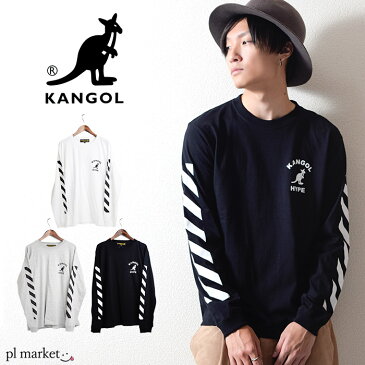 kangol tシャツ KANGOL　カンゴール tシャツ HYPE ARCH L/S TEE プリントTシャツ LCT0018 ロンT Tシャツ メンズ レディース ユニセックス ペア 半袖 ブランド おしゃれ かわいい スポーツ 綿100％ ビッグT 白T 黒T