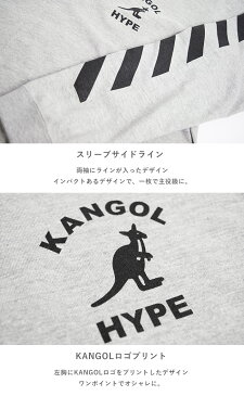 【ラスト1着】kangol tシャツ KANGOL　カンゴール tシャツ HYPE ARCH L/S TEE プリントTシャツ LCT0018 ロンT Tシャツ メンズ レディース ユニセックス ペア 半袖 ブランド おしゃれ かわいい スポーツ 綿100％ ビッグT 白T 黒T