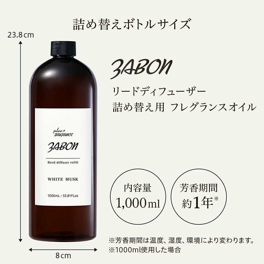�ץ�ץ� ZABON �롼��ե쥰��� �꡼�ɥǥ��ե塼���� ��ե��� �ͤ��ؤ��� �����ۤˤ䤵���� ������ 1000ml ��1ǯʬ ˧��� 4����ι�� �ǥ��ե塼���� ����ƥꥢ ������� �͵� ���� ���� ���ե� �ץ쥼���