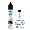 電子タバコ リキッド ベリーメンソール 天然素材 強い刺激 30ml メモリ付きボトル 混ぜて使える VAPE 対応 チャイルドロックキャップ
