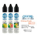 電子タバコ リキッド 人気フレーバー30mlお試しセット 柑橘系 天然素材 強い刺激 30ml 3本セット