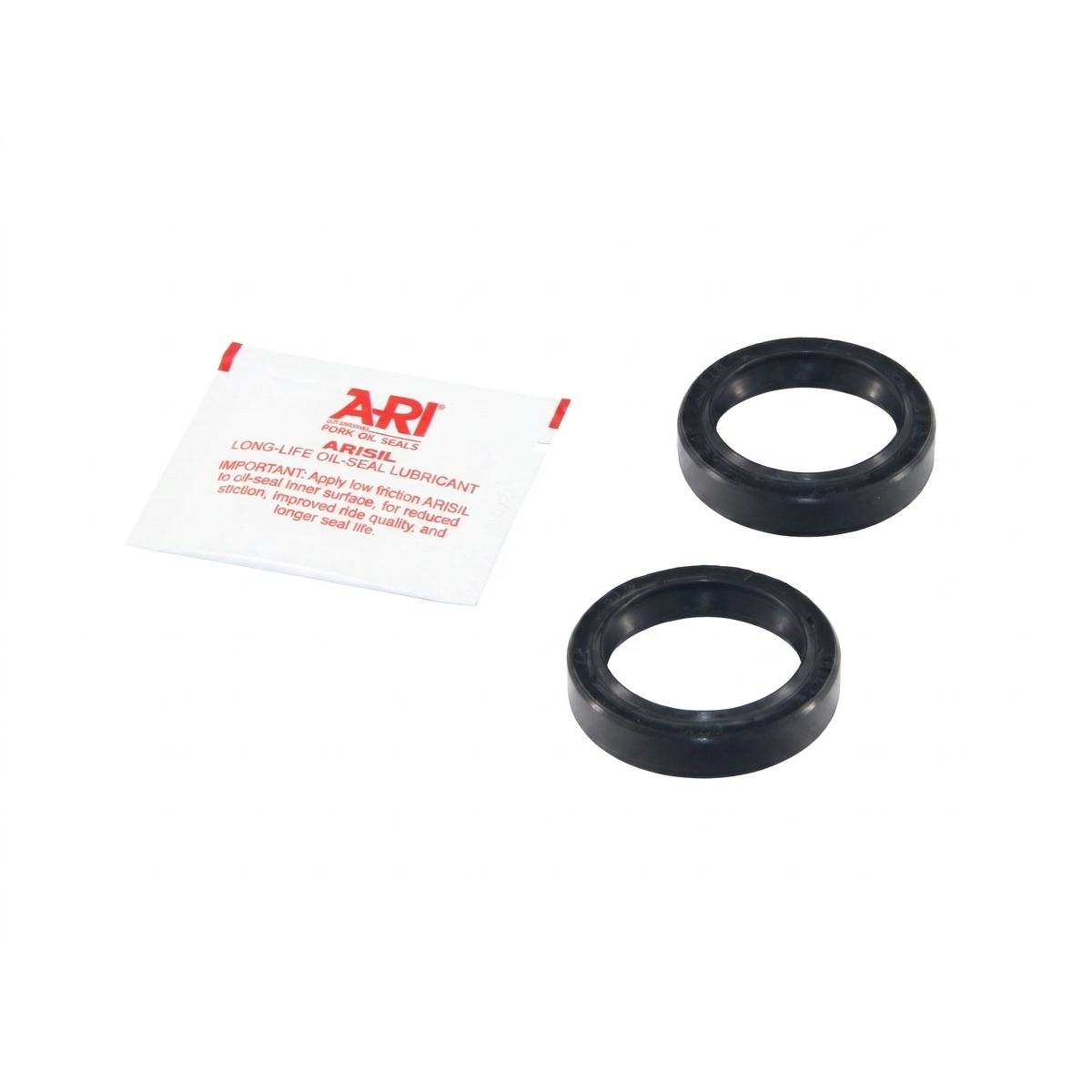 メーカー名：アリートメーカー品番：ARI.014通常フォークオイルシールにはNBRという素材が使われていますが、NBRよりさらに適した素材があります。それが『XNBR』です。高いシール性も持つこの素材は、対磨耗性でNBRの約3倍、対破断性では約1.5倍の性能を持ち合わせています販売備考：純正品番:[CAGIVA:800046500/MARZOCCHI:528057]加工[有/無]：無材質[素材]：XNBR(Carboxylated Nitrile Rubber)タイプ：TCY内容量[数量]：2個（1台分）付属品：フォークシールグリス外径：42内径：32フォーク径：φ32mm高さ：9型番：ARI.014使用上の注意：※海外仕向車輌を基に適合情報を記載しております。仕向地によりFRフォークが事なる場合がありますので、必ず現車確認を行い必要な寸法をお求めください。