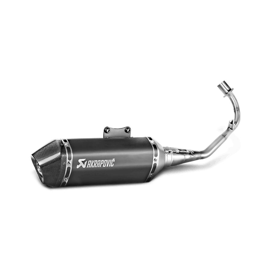 For Vespa - アクラポビッチ レーシングライン ステン ブラック EC Primavera150/125 17-20 Sprint 150/125 17-20 S-VE125R2-HZBL