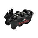 brembo (ブレンボ) P4-40C アキシャル 4P キャリパー ブラックアルマイト レッドロゴ 左 φ30/34 取付ピッチ:40mm 20.5165.38