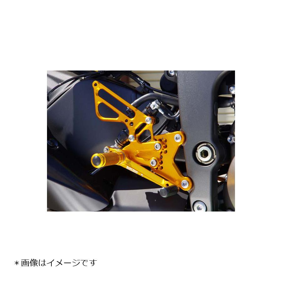 BABY FACE (ベビーフェイス) バックステップキット 8ポジション アルミ ゴールド ZX-6R/RR(13) 0022-K024GD