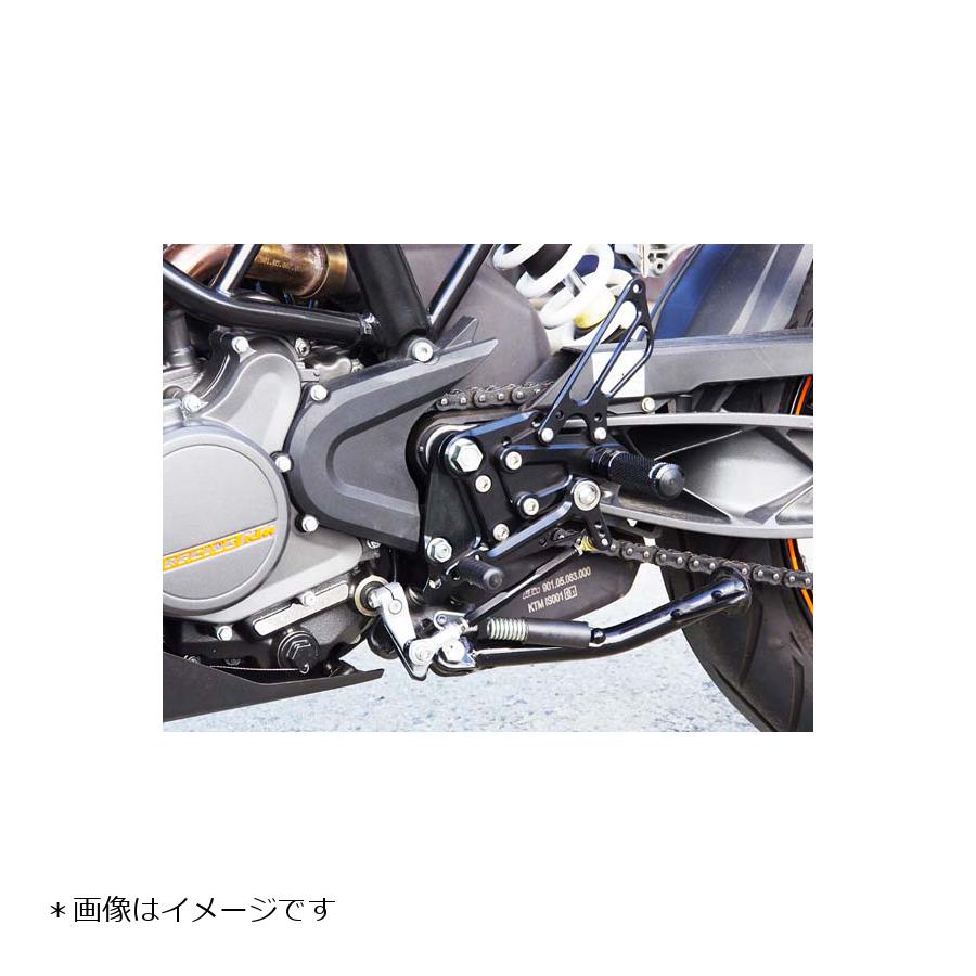 BABY FACE (ベビーフェイス) バックステップ デューク 200DUKE 125DUKE 8ポジション 逆チェンジのみ アルミ ブラック 002-KT005BKR