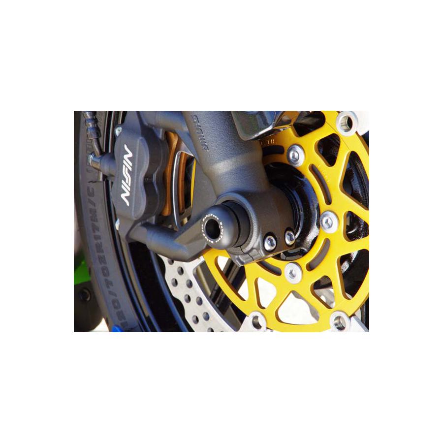 BABY FACE (ベビーフェイス) アクスルプロテクター フロント用 ジュラコン樹脂 ブラック ZX-6R/RR 006-AK011