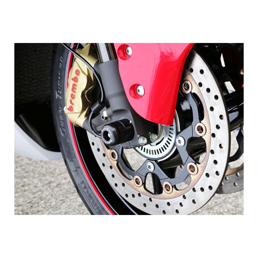 BABYFACE (ベビーフェイス) アクスルプロテクター フロント用 ジュラコン ブラック GSX1300R HAYABUSA[ハヤブサ] 006-AS035