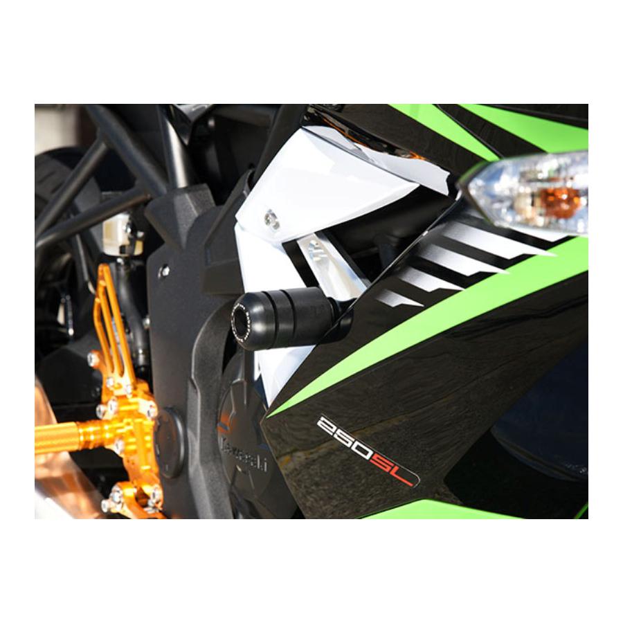 BABY FACE (ベビーフェイス) エンジンスライダー ジュラコン樹脂 ブラック Ninja250 ニンジャ250SL 006-SK024