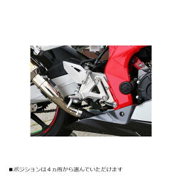 BABY FACE (ベビーフェイス) セットバックプレート CBR250RR シルバー バックステップ シフタースイッチ装着車 002-BH003SV