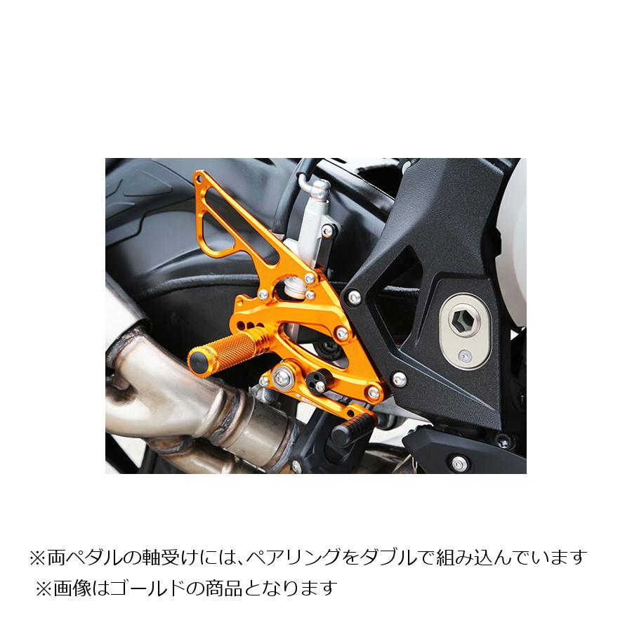 BABY FACE (ベビーフェイス) バックステップキット S1000RR アルミ ブラック 002-BM010BK