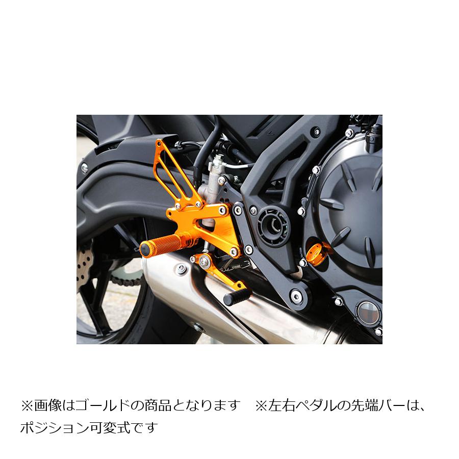 ベビーフェイス バックステップキット BLK Ninja650 17- 002-K031BK