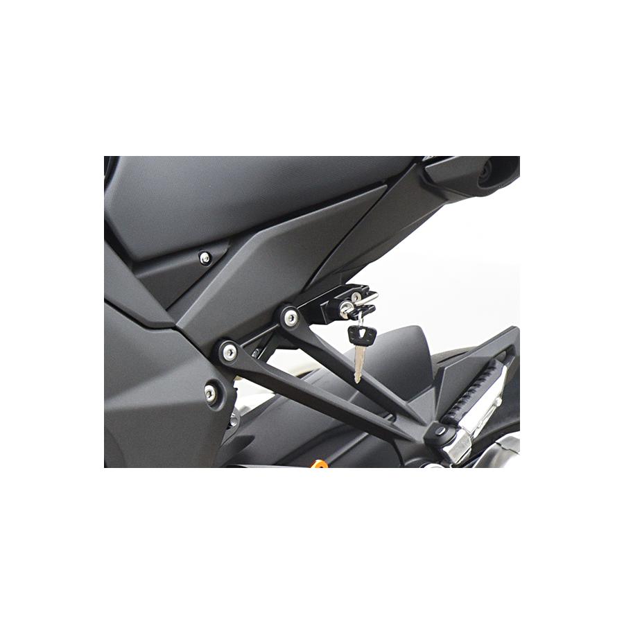 BABY FACE (ベビーフェイス) ヘルメットロック アルミ ブラック Ninja1000 ニンジャ 009-LCK07BK