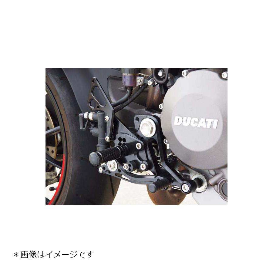 BABY FACE (ベビーフェイス) バックステップ MONSTER696 モンスター 10ポジション 正/逆チェンジ可能 アルミ ブラック 002-D014BKc