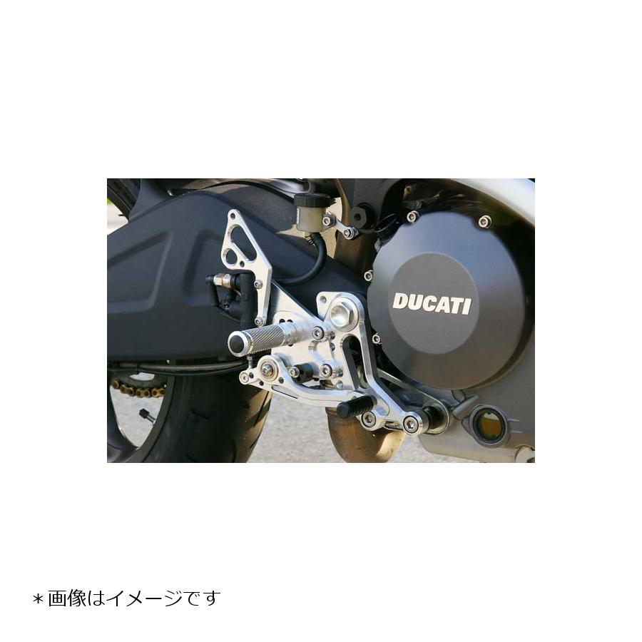 BABY FACE (ベビーフェイス) バックステップ MONSTER696 モンスター 11ポジション 正/逆チェンジ可能 アルミ シルバー 002-D014SVa