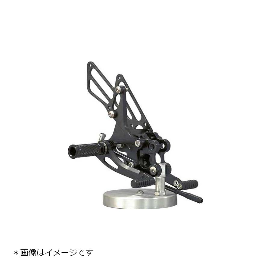 BABY FACE (ベビーフェイス) バックステップ ZX-10R 6ポジション 正/逆チェンジ可能 タイプ1 アルミ ブラック 002-K007BK