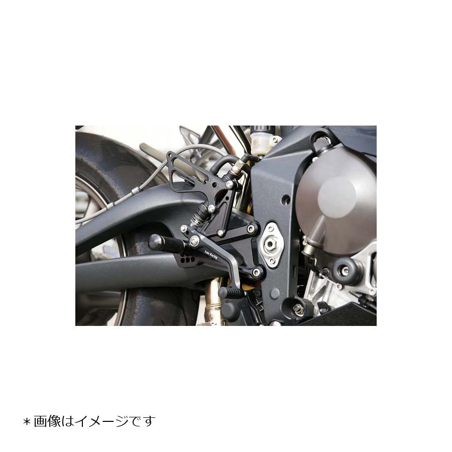 BABY FACE (ベビーフェイス) バックステップ STREET TRIPLE 675cc ストリートトリプル 8ポジション 正/逆チェンジ可能 アルミ ブラック 002-T003BK