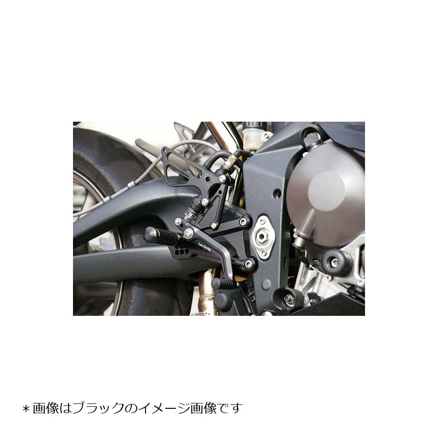 BABY FACE (ベビーフェイス) バックステップ STREET TRIPLE 675cc ストリートトリプル 8ポジション 正/逆チェンジ可能 アルミ シルバー 002-T003SV