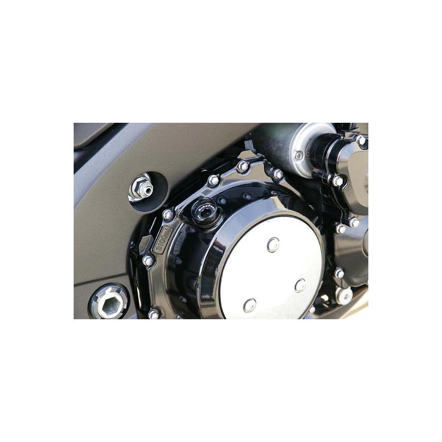 BABY FACE (ベビーフェイス) オイルフィラーキャップ KAWASAKI M30XP1.5 ラウンド/ブラック 005-EK006BK
