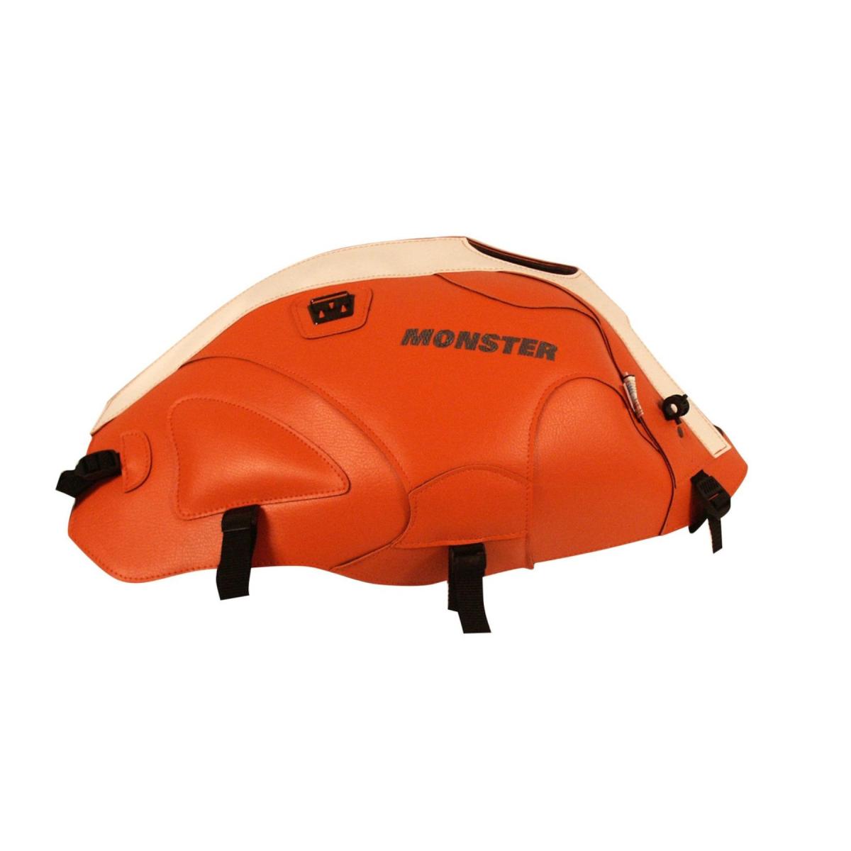 BAGSTER (バグスター) タンクカバー オレンジ/ホワイト モンスター MONSTER400/600/750/900/1000 S4/S2R/S4R 1405J