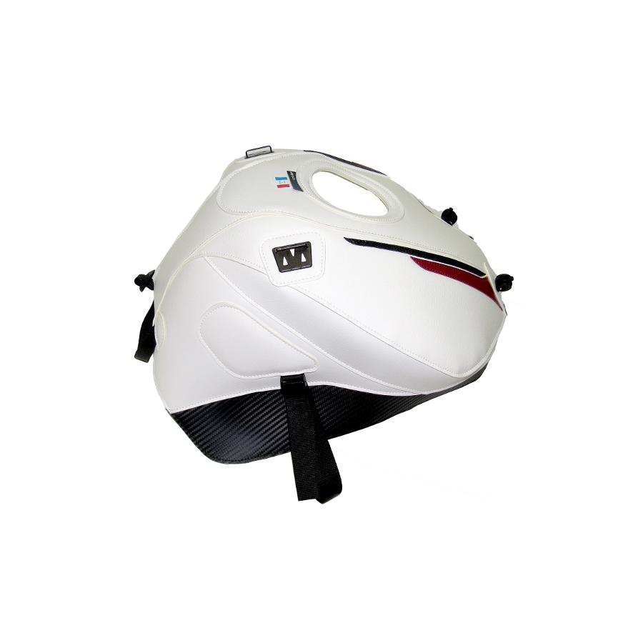 BAGSTER (バグスター) タンクカバー ホワイト/レッド STREET TRIPLE R/S/RS 1655M