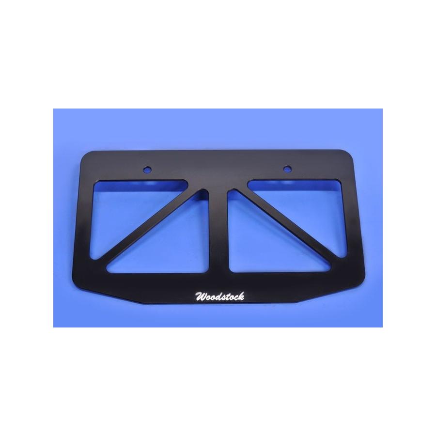 WOODSTOCK (ウッドストック) ナンバープレートサポートプレート ブラック NPS-001-BK