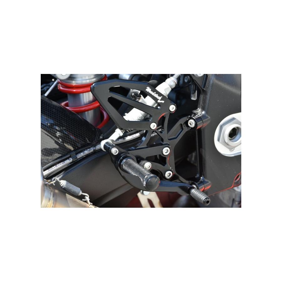 WOODSTOCK (ウッドストック) バックステップキット オールブラック BMW S1000RR WBS-BM04-BB