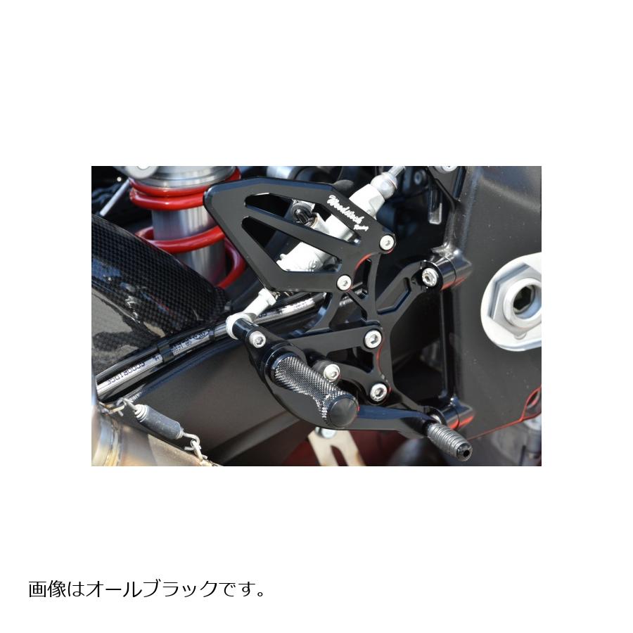 WOODSTOCK (ウッドストック) バックステップキット オールシルバー BMW S1000RR WBS-BM04-SL