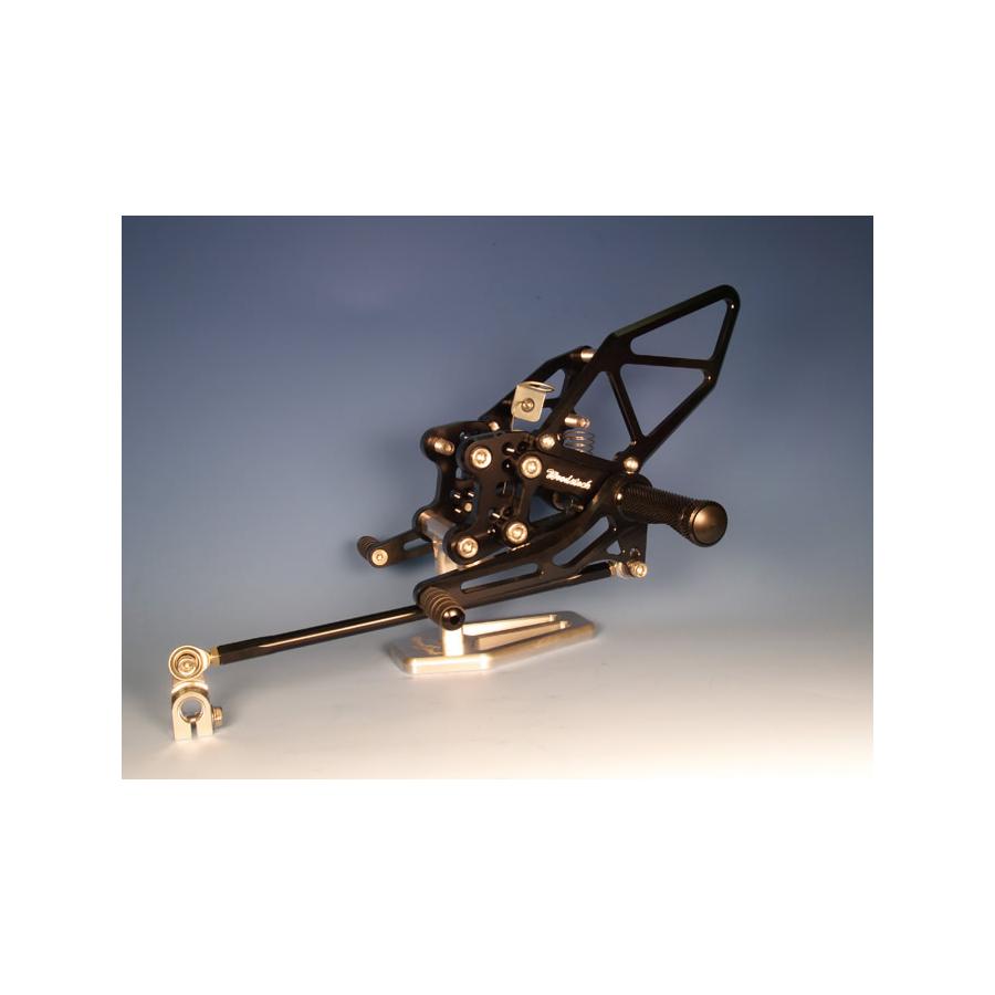 WOODSTOCK (ウッドストック) ステップキット 4POS/ブラック ZZR1400/ZX-14R 12 ABS仕様 WBS-K16-BB