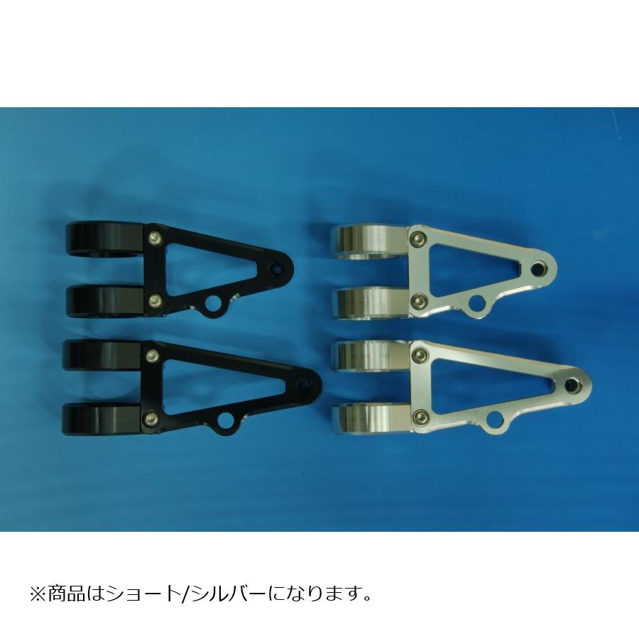 WOODSTOCK (ウッドストック) ヘッドライトステー Bタイプ ショート/シルバー フォーク径Φ38用 WLS-B38S-SL