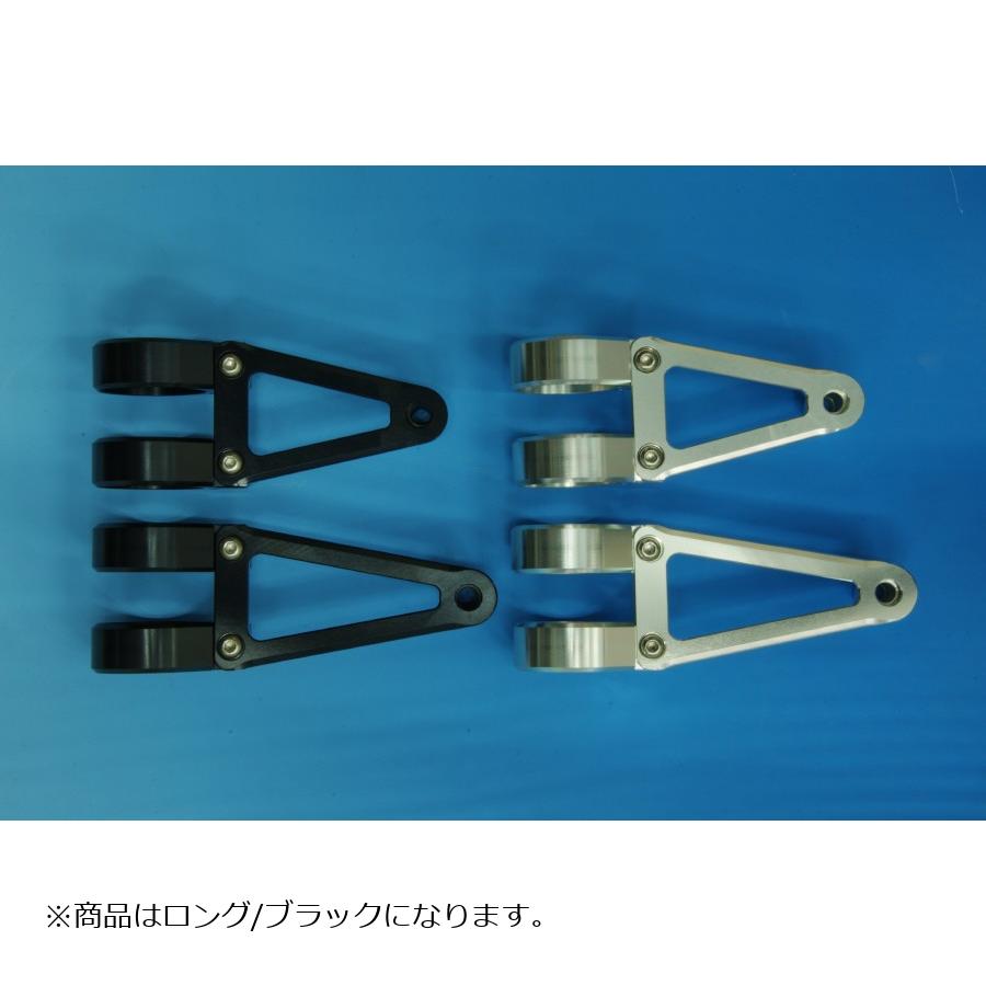乐天商城 - WOODSTOCK (ウッドストック) ヘッドライトステー Cタイプ ロング/ブラック フォーク径Φ41用 WLS-C41L-BK