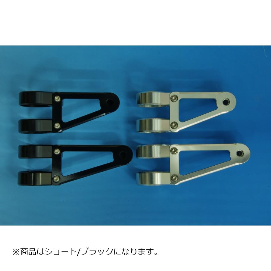 WOODSTOCK (ウッドストック) ヘッドライトステー Fタイプ ショート/ブラック フォーク径Φ38用 WLS-F38S-BK