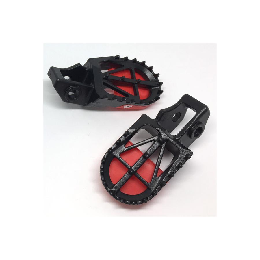 DRC (ディーアールシー) モタードフットペグ KTM SX/SXF/EXC/XC HUSQVARNA TC/TE/FE/TX/FX/FS 幅50mm ペグスライダー付き