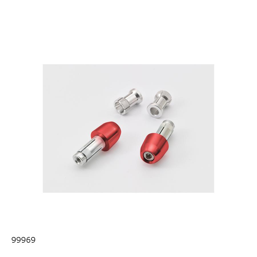 Daytona (デイトナ) バーエンド(ROUND PLUG) レッド