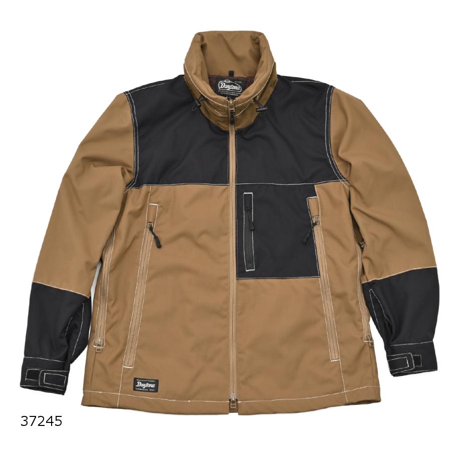 デイトナ DJ002エアインテークパーカ ブラック/ブラウン/L 37245