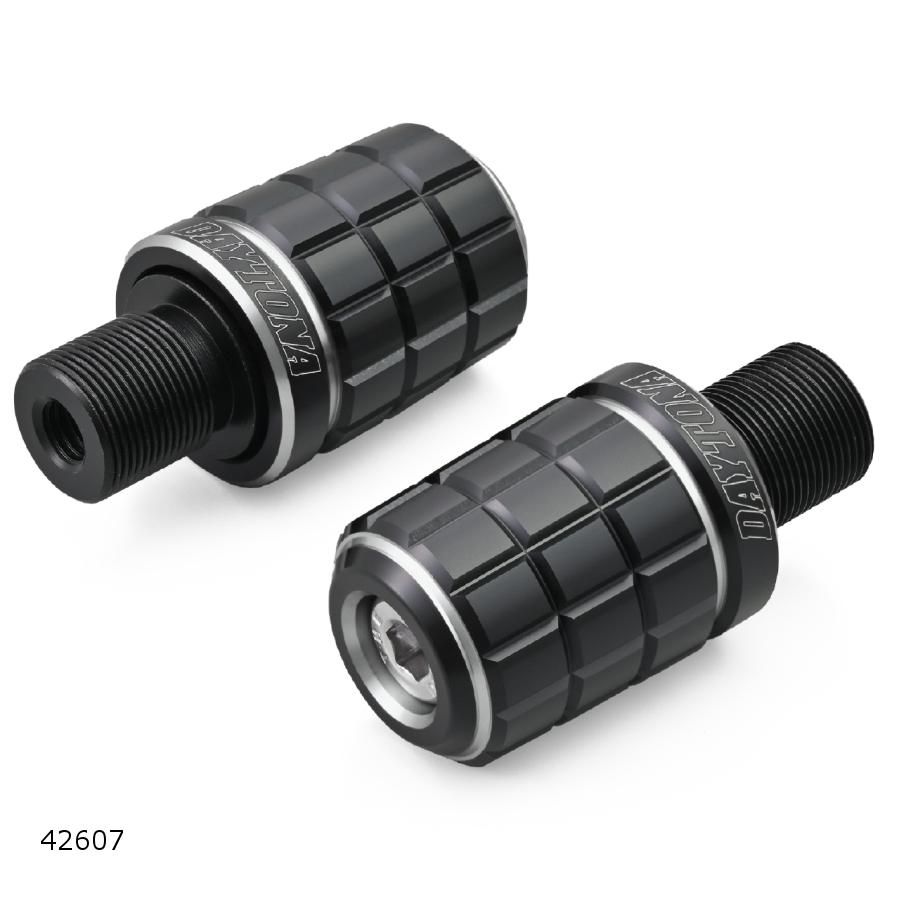 Daytona (デイトナ) バーエンドBRICK シルバー カワサキM17 42607