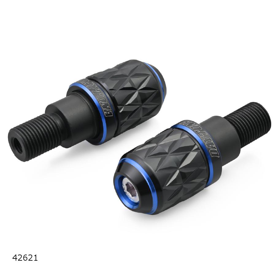 Daytona (デイトナ) PREMIUM ZONE ハンドルバーエンドプラグKIRIKO ブルー ヤマハM16 42621