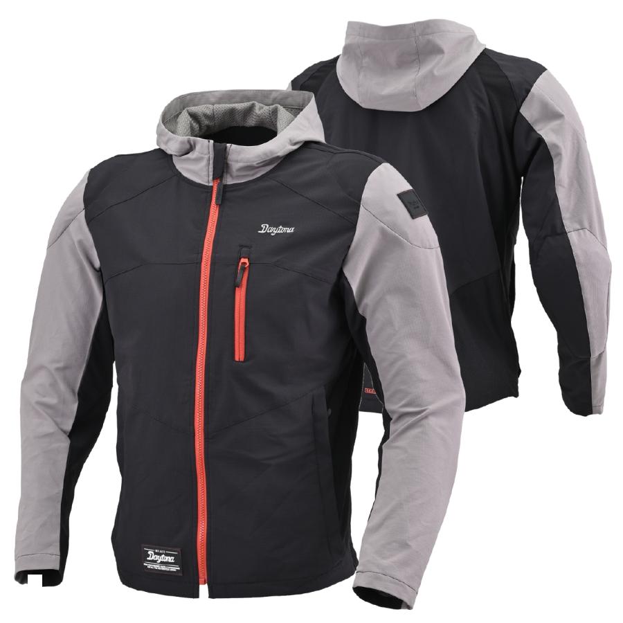 Daytona (デイトナ) DJ-009 クイックドライパーカー ブラック/レッド/S 46749