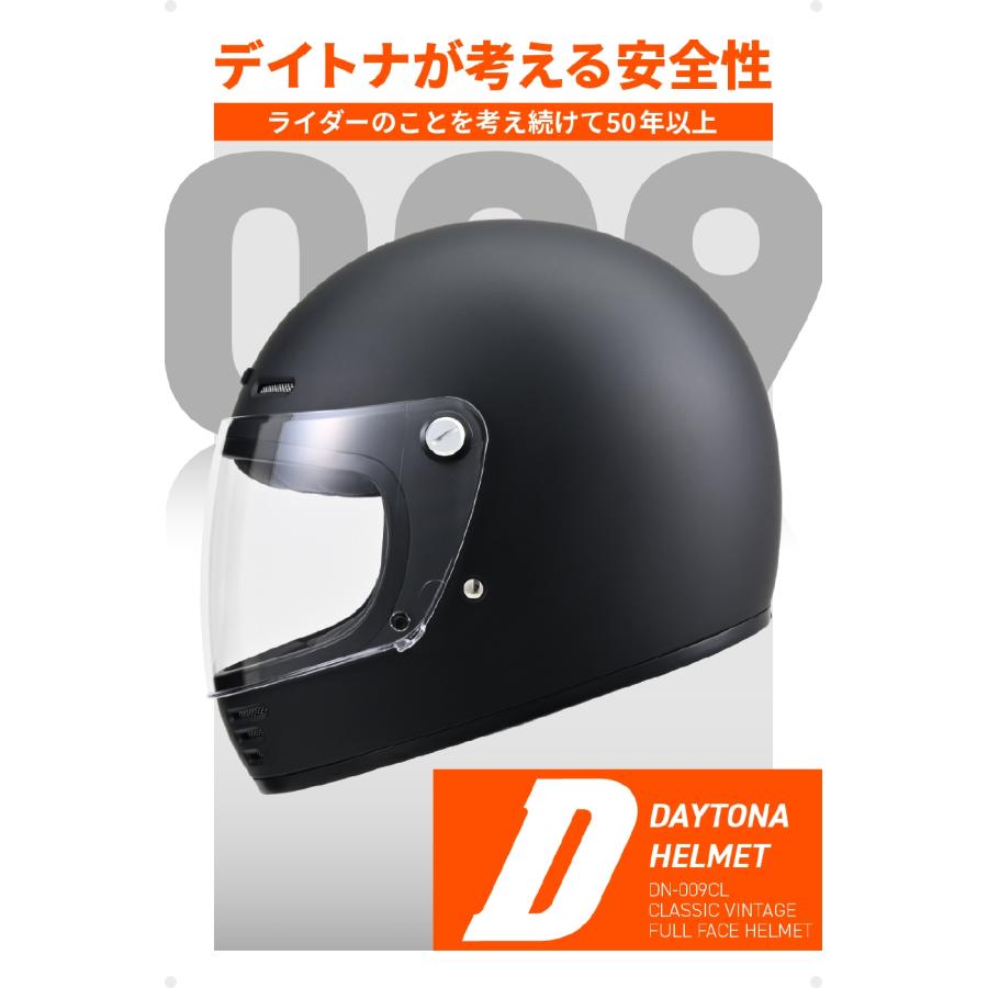 Daytona (デイトナ) DN009CLフルフェイスヘルメット マットブラック/L 61123 3