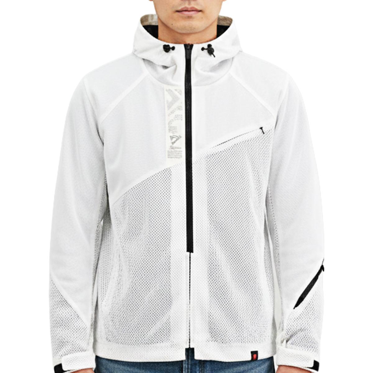 Underwear, Inner Wear - Daytona (デイトナ) DJ-030 ワイドメッシュパーカー ホワイト /2XL 64866