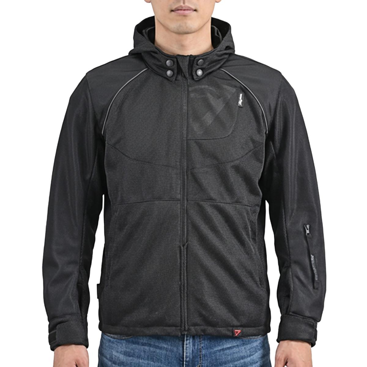 Daytona (デイトナ) DJ-029 ライトウェイトツインメッシュパーカー ブラック/L 64721