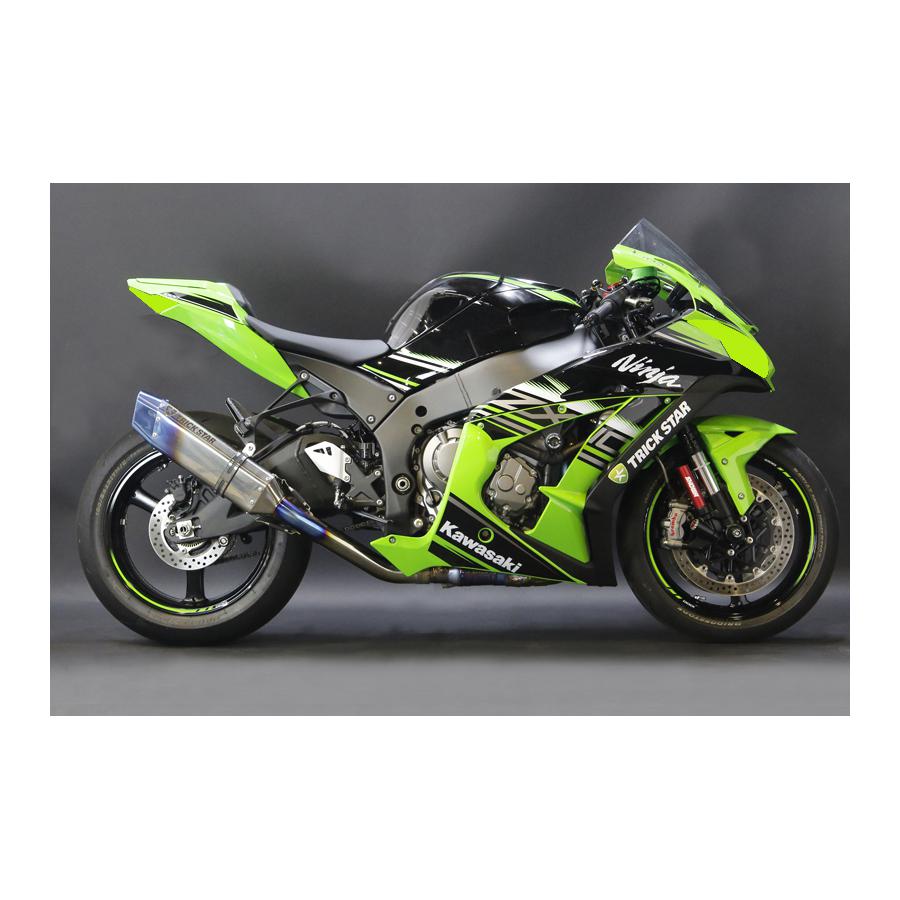 メーカー名：トリックスターメーカー品番：RSYT-002S-L4YTWSBKで世界のトップに君臨するZX-10R　2016モデルを、サーキット仕様にアップグレードする為のスリップオンマフラー。鈴鹿8耐や全日本ロードレースで使用していくTRICK STARブランドのフラッグシップモデルです。純正のチタンエキゾーストパイプから触媒を外して装着するタイプになります。※公道走行不可販売備考：公道走行不可 ご注文後に納期情報が変動、長期化することがありますが、その場合もキャンセル受付ができません。適合情報：カワサキ[KAWASAKI] ZX-10R 16-