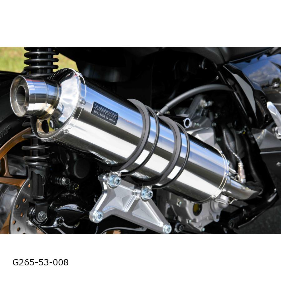 Mufflers - BEAMS (ビームス) R-EVO ステンレスサイレンサー X-MAX250 8BK-SG70J G265-53-008