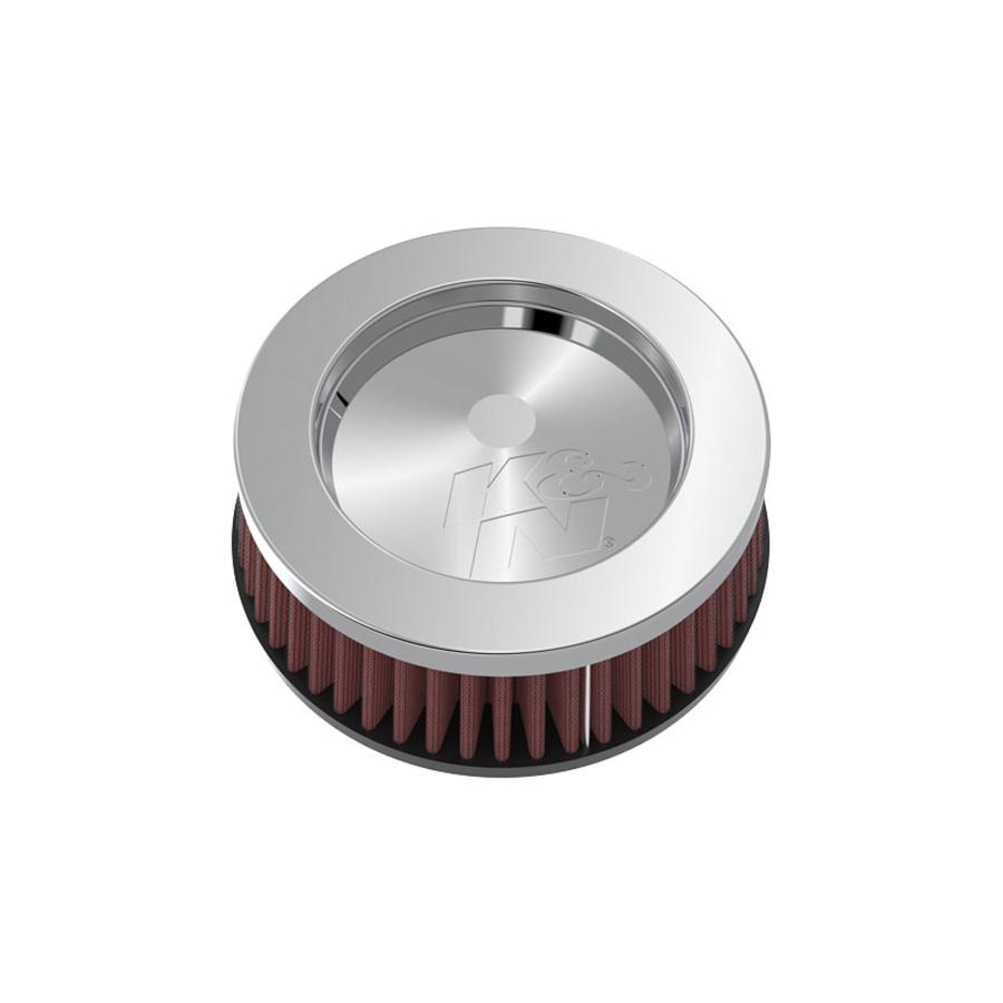 通用型 - K&N (ケーアンドエヌ) ラウンドストレート エアフィルター クローム Φ51(137X51) RC-2440