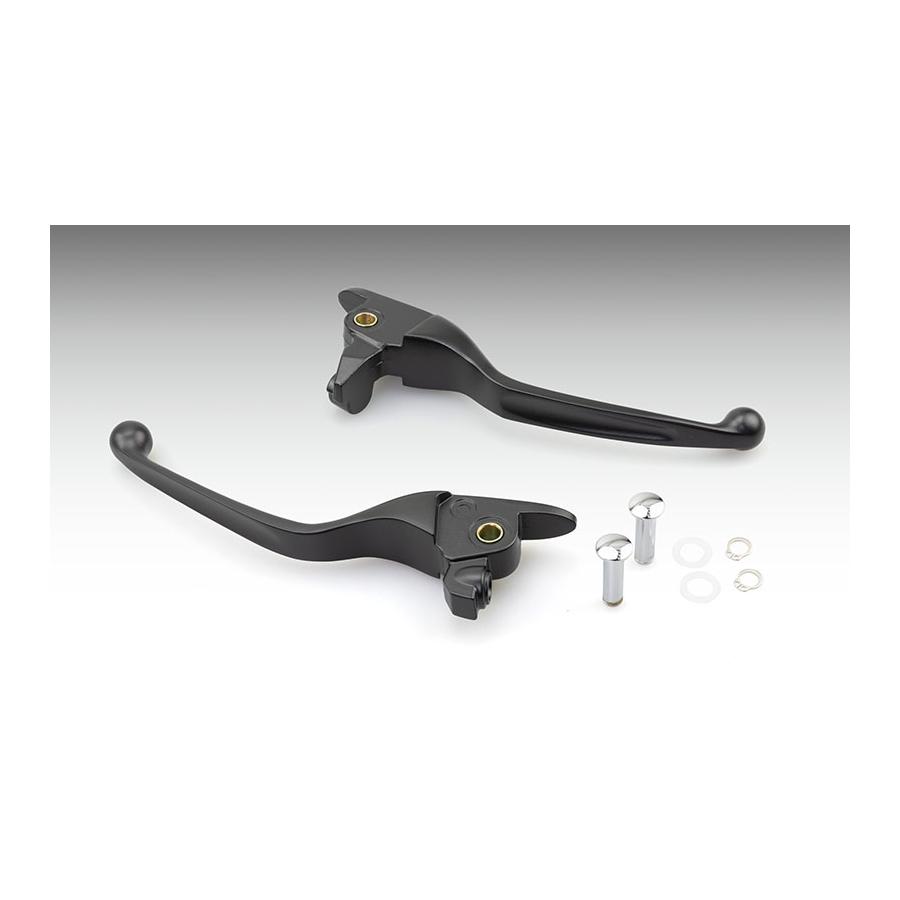 KIJIMA (キジマ) スリムレバー アルミダイキャスト ブラック ツーリング HD-04259