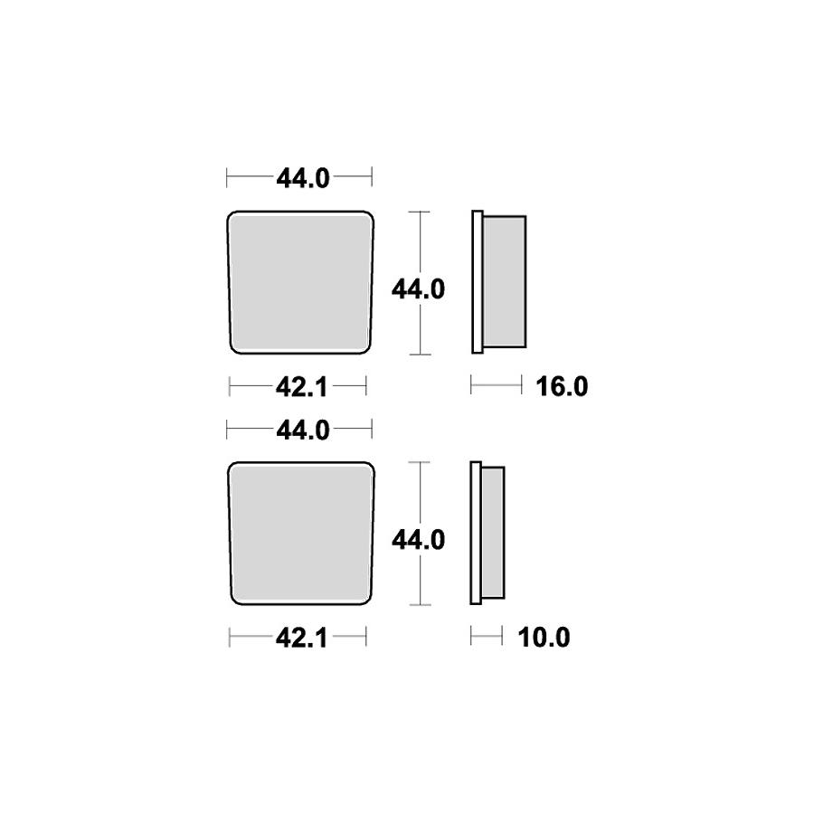 KITACO (������) SBS�֥졼���ѥå� 531HF RD50 125
