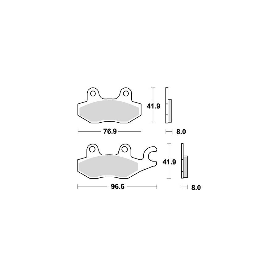 KITACO (キタコ) SBSブレーキパッド 638HS トライアンフ TRIUMPH
